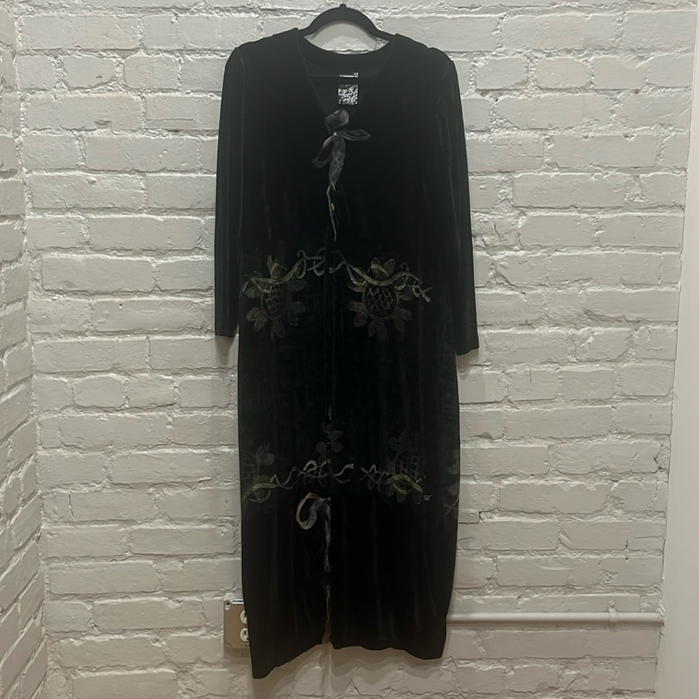 1997 Blue Fish Velvet Dress